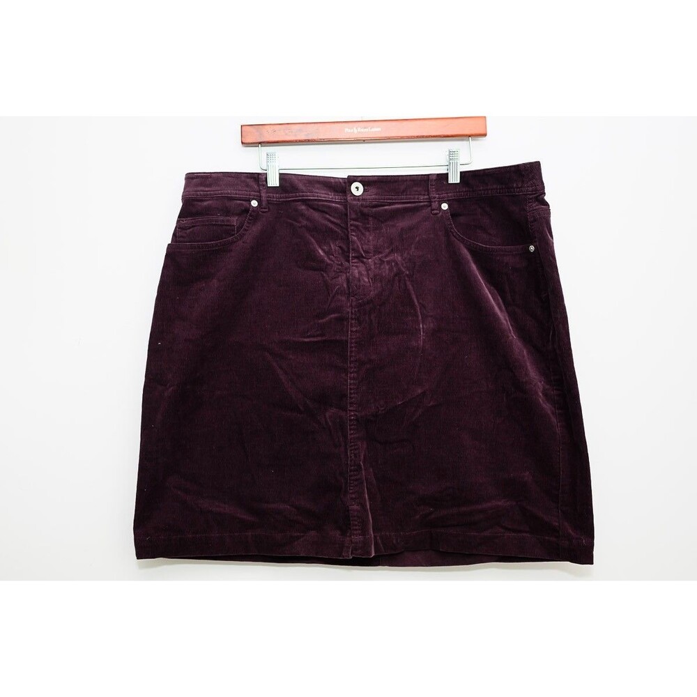 J. Jill Skirt Size 20 Plus Corduroy mini Purple